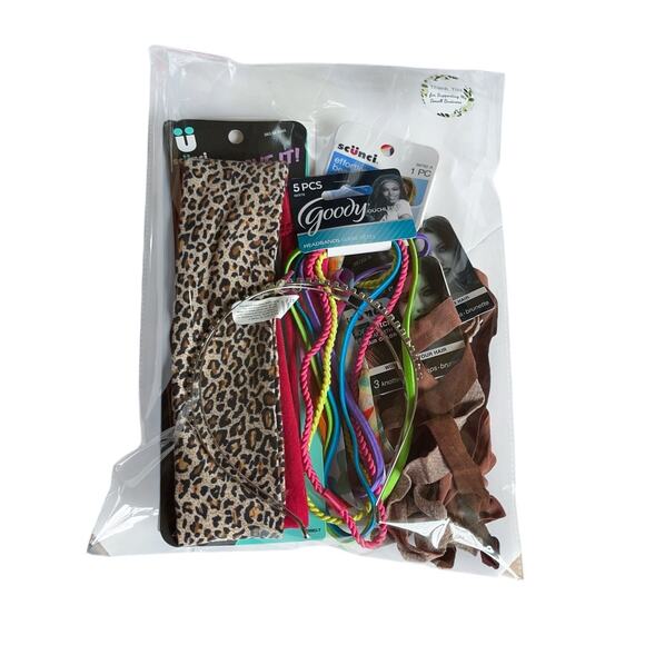 Hair Accessory Lot 20+ Headbands Floral Fabric Animal Print Bling Metal Stretch - Picture 2 of 4